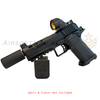 Kizuna Works BSK43 with red dot, tracer, and magazine right facing view