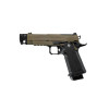 Arcturus Vanguard 4.3" Hi-Capa Airsoft GBB Pistol w/ Optic Ready Slide & Compensator Blk/Tan