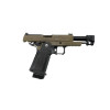 Arcturus Vanguard 4.3" Hi-Capa Airsoft GBB Pistol w/ Optic Ready Slide & Compensator Blk/Tan