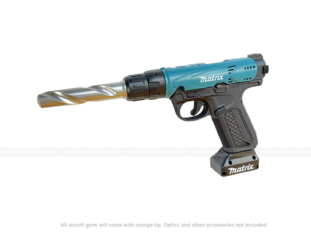 Action Army AAP-01 Custom Matrix Drill Airsoft Pistol (Makita Drill Style)
