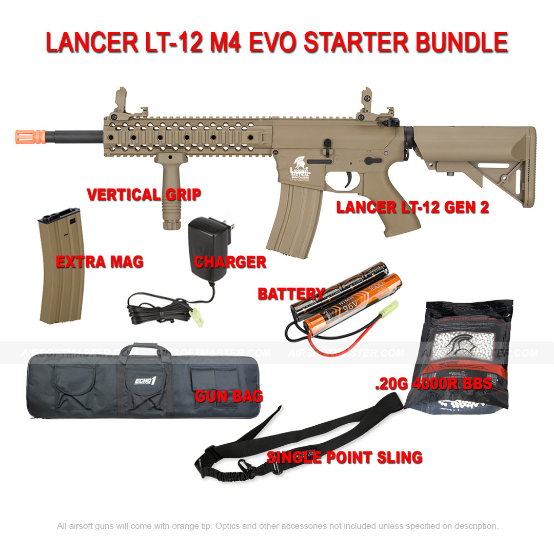 Lancer tactical LT-12 M4 RIS EVO Starter Bundle