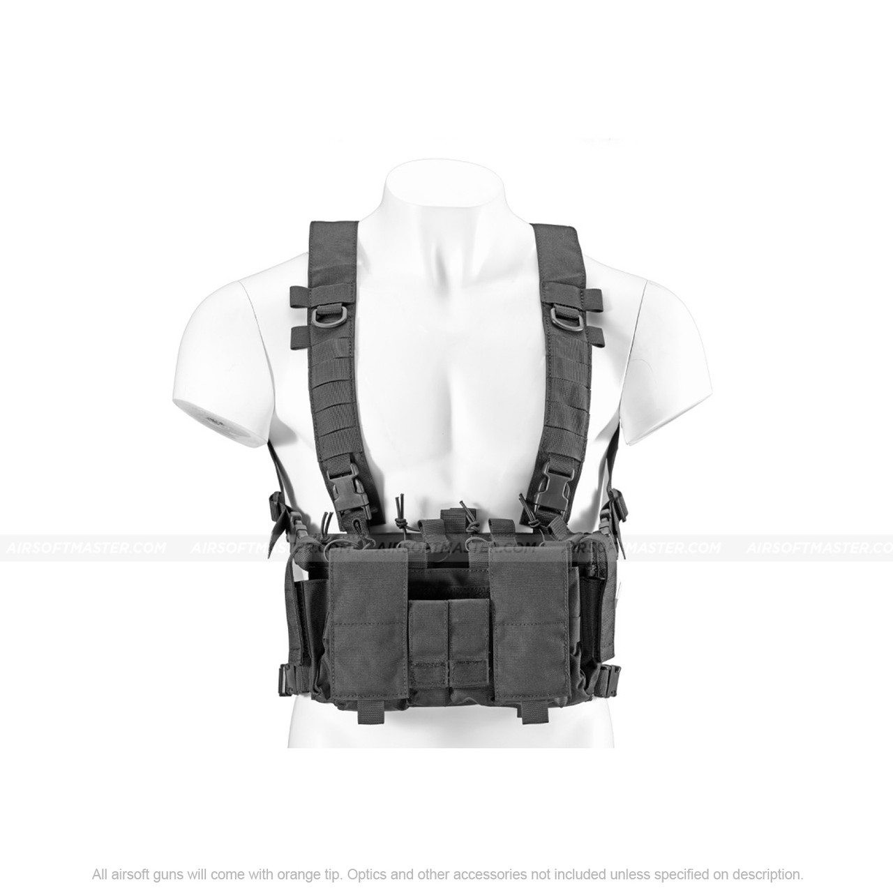 Lancer Tactical Light Weight Chest Rig (Colors: Black, Tan, OD Green, Camo)