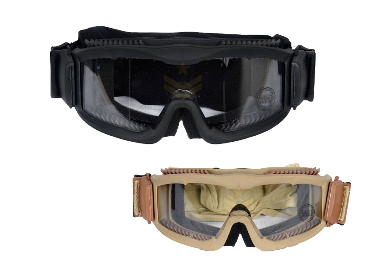 Lancer Tactical CA-221 Airsoft Safety Goggles ANSI Certified Black