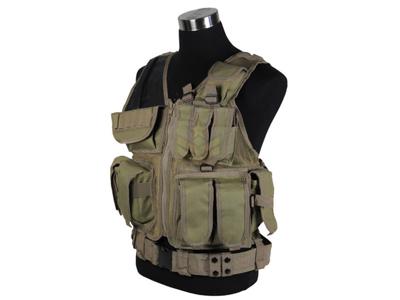 Defcon Tactical Crossdraw Vest Tan