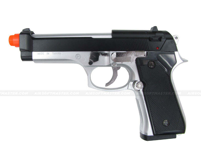 HFC M9 Heavy Weight Srping Pistol 2-Tone Silver Black