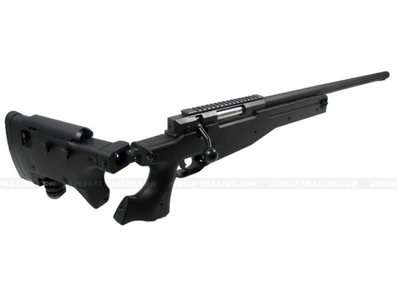 WELL L96 Bolt Action Airsoft Sniper Rifle w/ Folding Stock Black