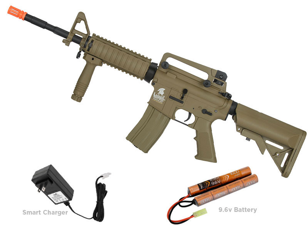 Lancer Tactical LT-04 Gen2 M4 SOPMOD Carbine Airosft Gun Tan