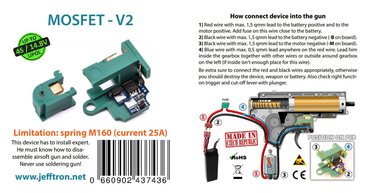 Jeff Tron MOSFET V2 w/ Wiring