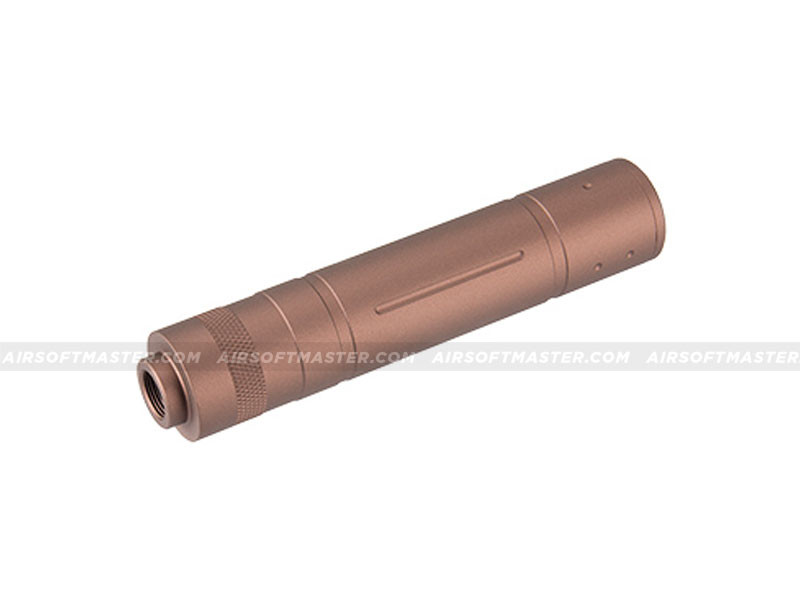 Lancer Tactical 155mm Aluminum Slot-Cut Mock Suppressor (Coyote Brown)