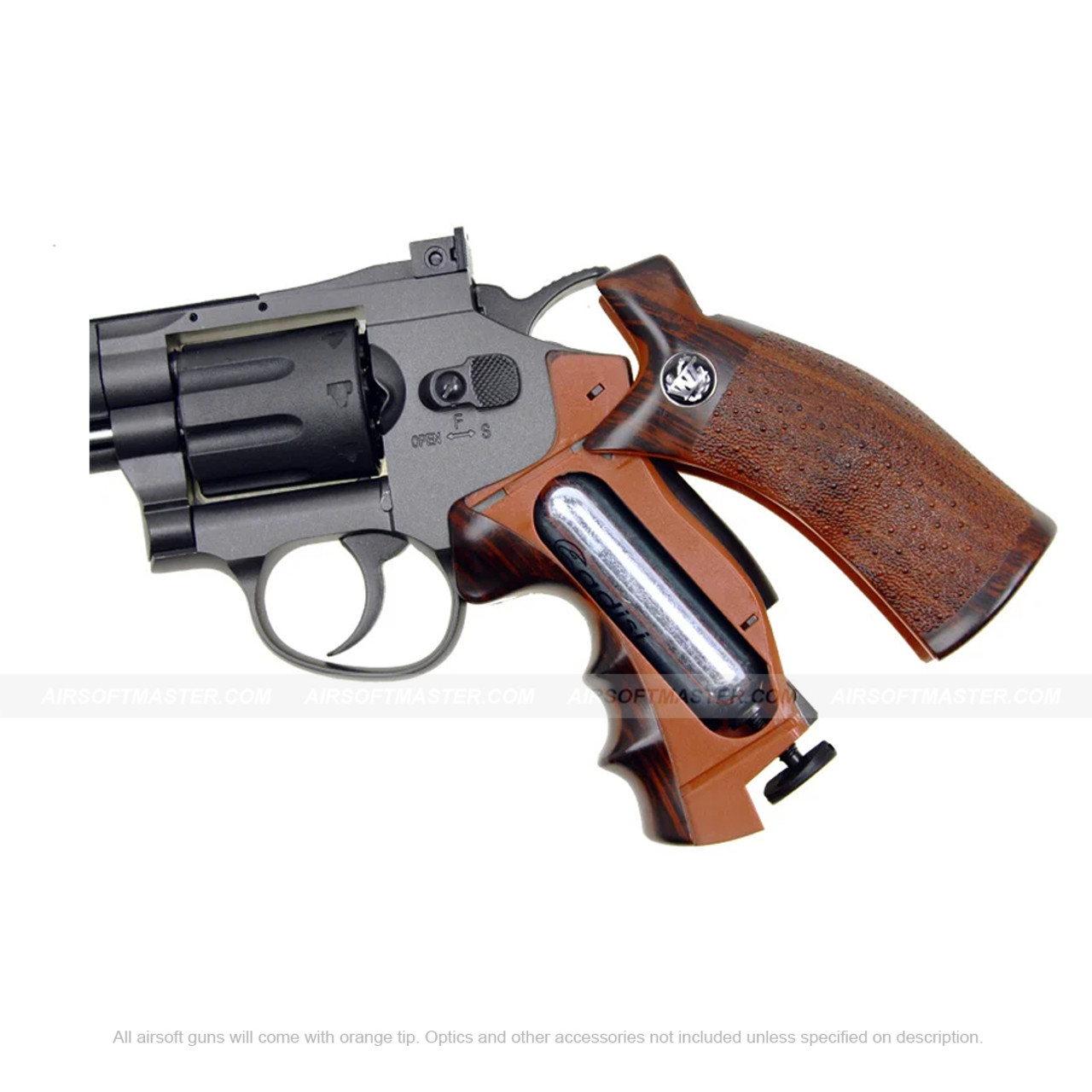 WG 4 Revolver Co2 Non-Blowback w/Nylon Rotary Drum & Barrel 