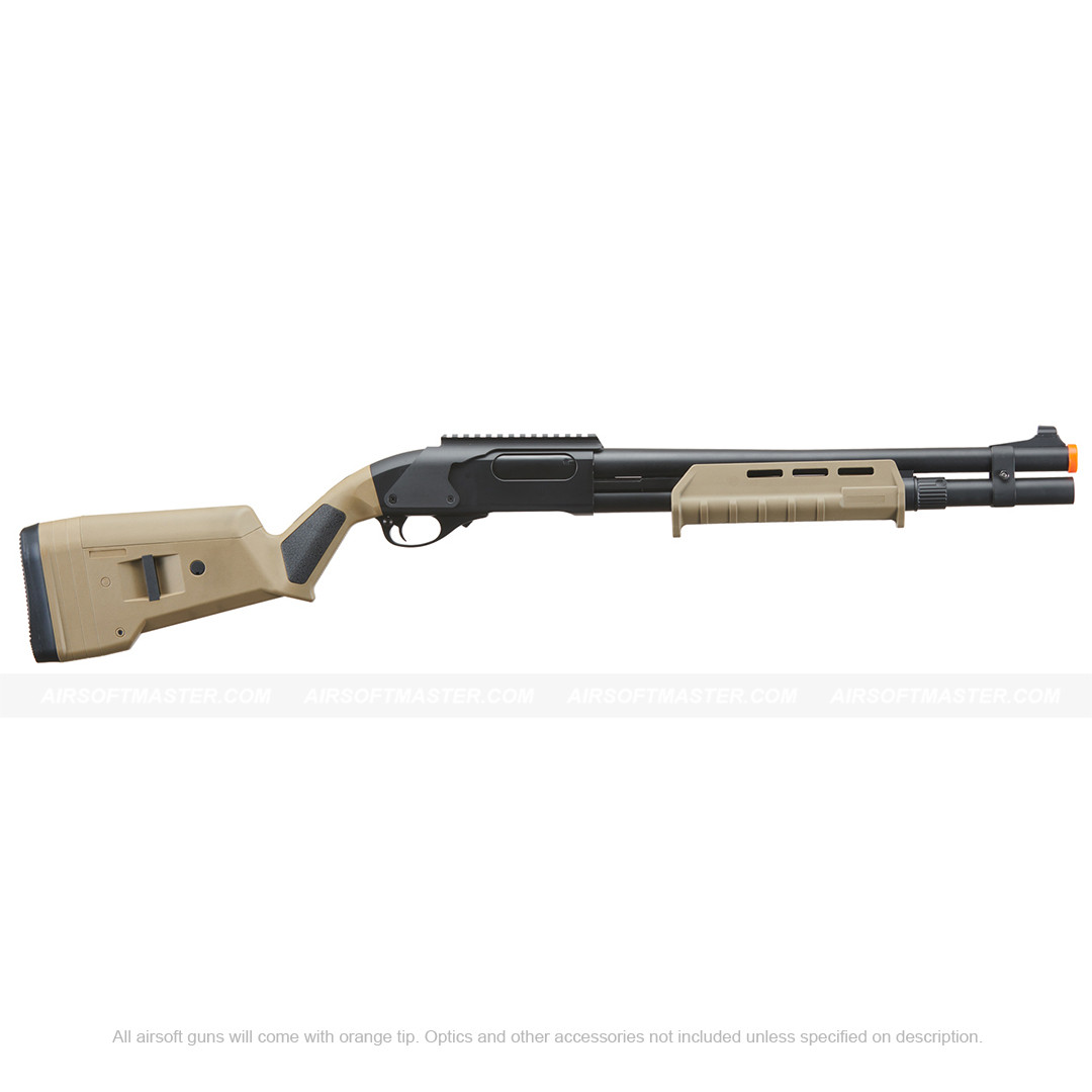 Golden Eagle Airsoft M870 MP M-LOK Style 3/6 Shot Pump Action Gas
