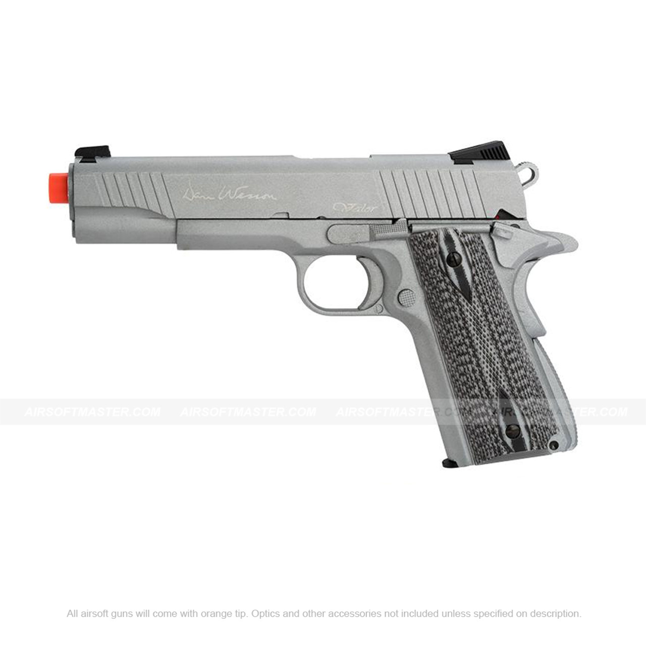 Dan Wesson Licensed Full Metal 1911 Valor Custom CO2 Powered Airsoft Gas  Blowback Pistol 