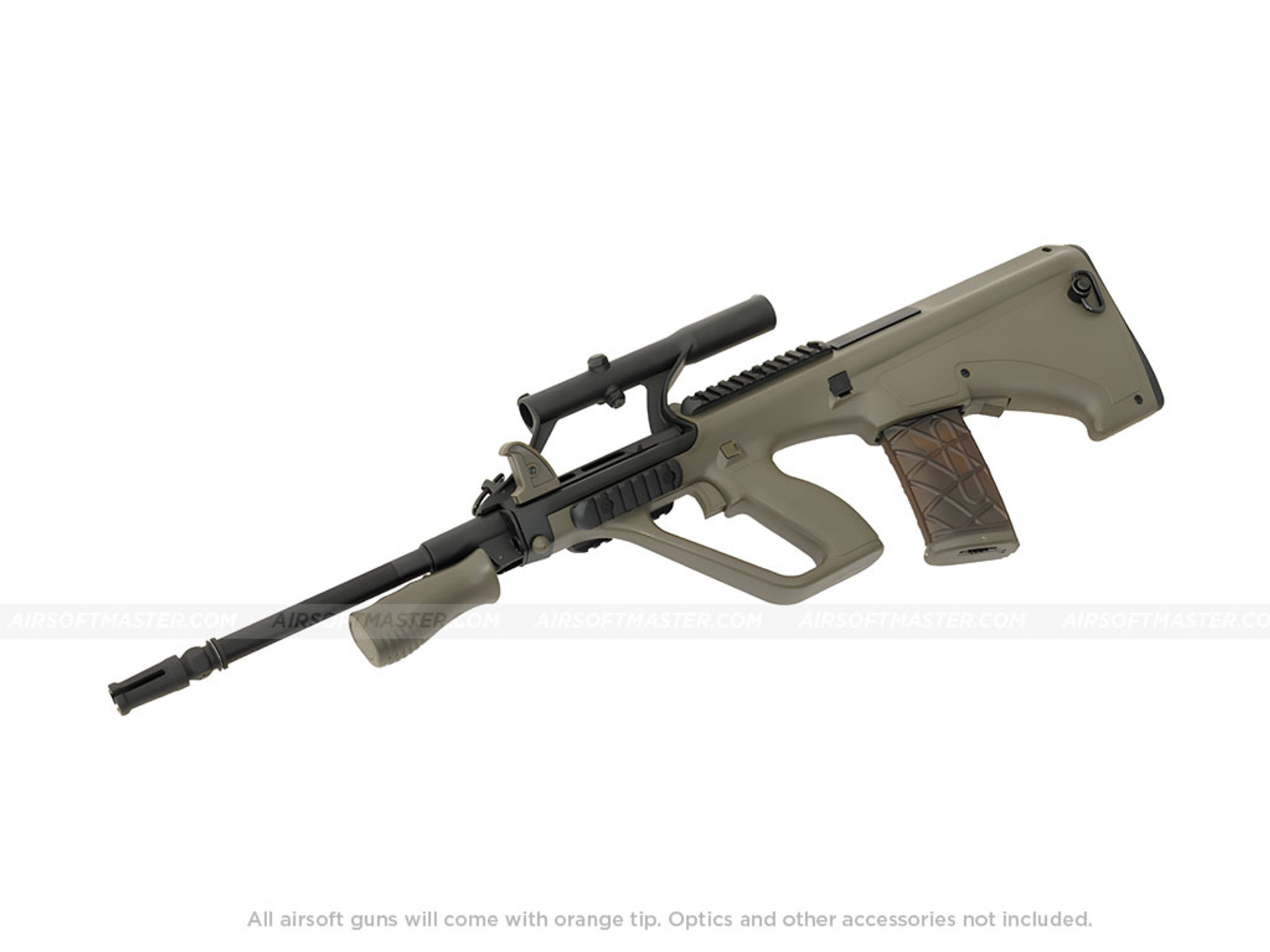 Army Armament Polymer AUG AEG Airsoft Rifle w/ Scope (Color OD)