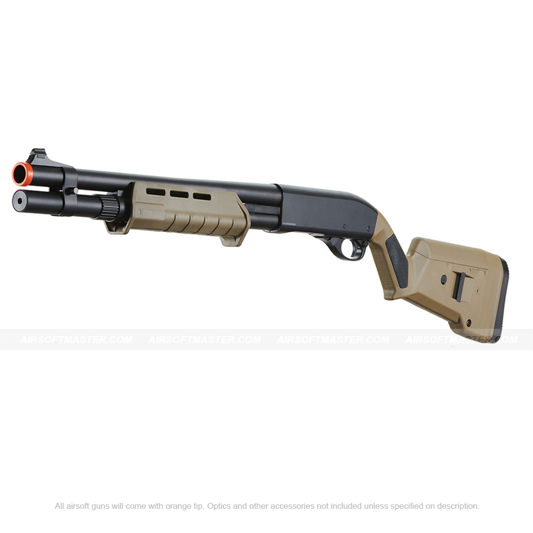 Golden Eagle Airsoft M870 MP MLOK Style 3/6 Shot Pump Action Gas