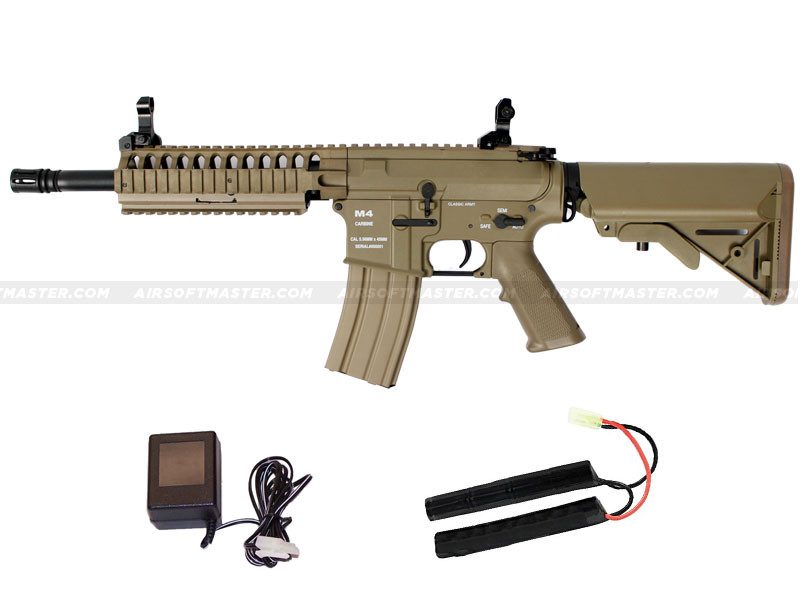 Classic Army M4 RIS EC1 Skirmish Airsoft Rifle Tan