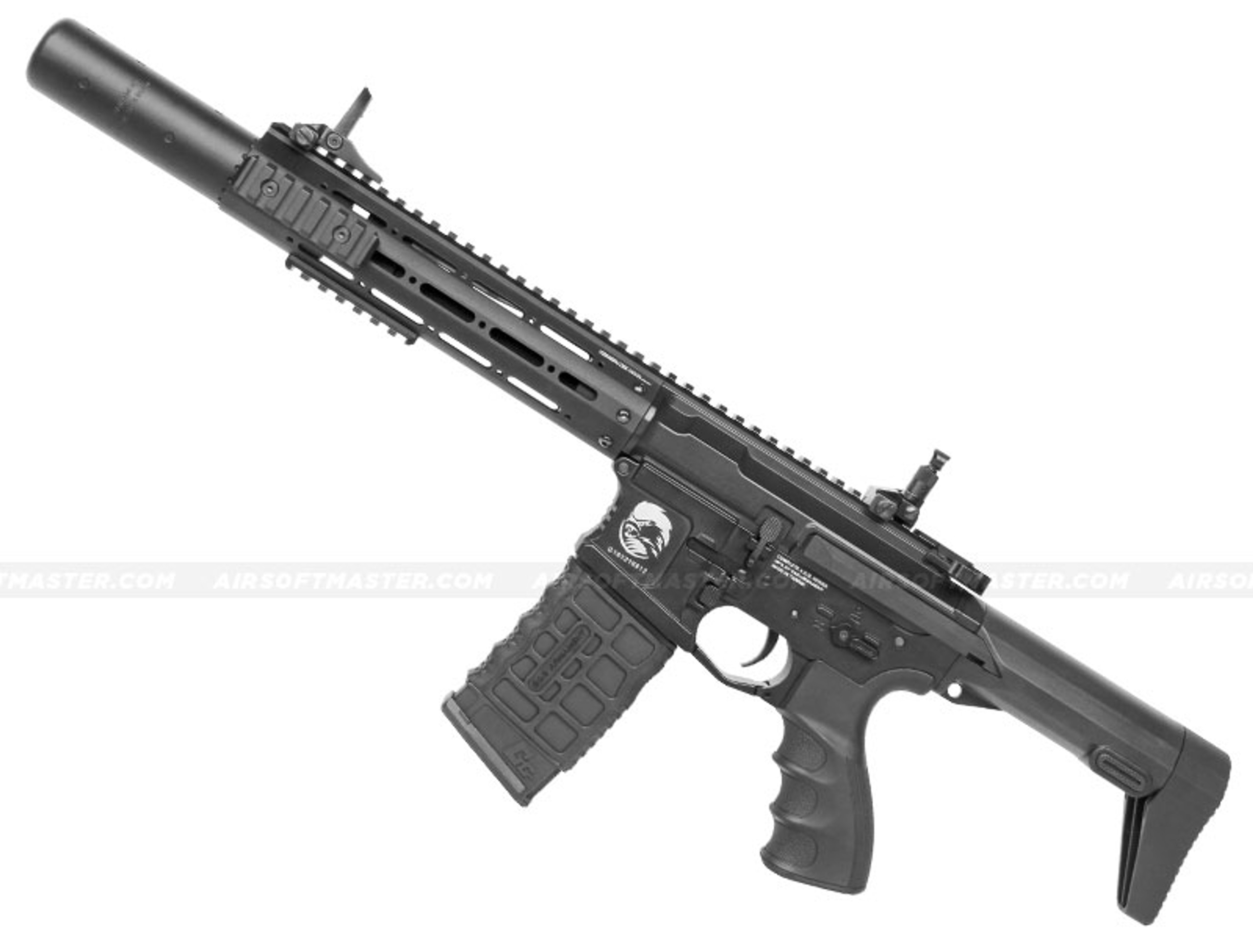 G&G GC16 PDW15 CQB Full Metal Airsoft Gun Black