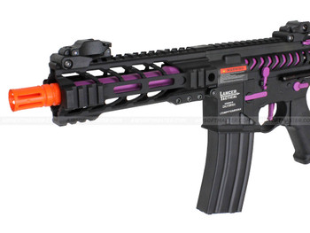 Lancer Tactical PDW Purple Skeleton Full Metal Airsoft Gun