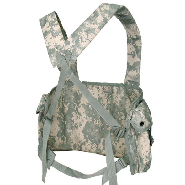 Condor 7 Pocket Chest Rig ACU - Rear View