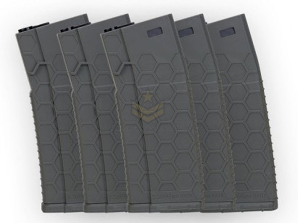 Hexmag Airsoft 120rd Midcap Magazine 5-Pack OD