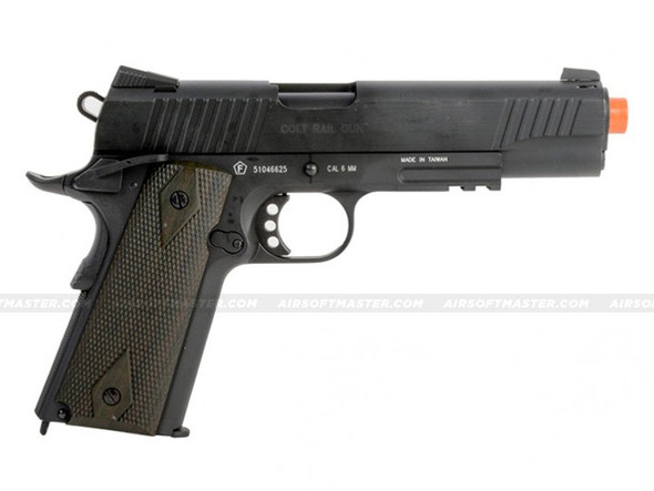 Colt 1911 Rail Government GBB CO2 Airsoft Pistol Black