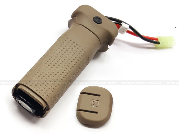 PTS EPF Enhanced Polymer Vertical Grip Battery Compartment Tan