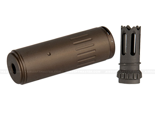 Lancer Tactical AC-403T QD Mock Suppressor w/ Flash Hider Tan