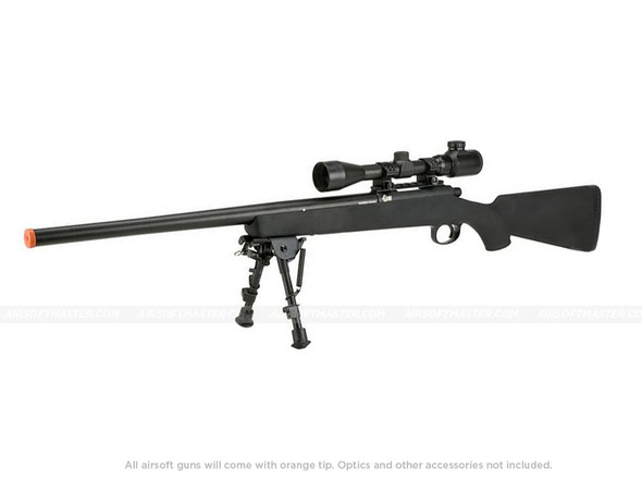 Well VSR-10 Airsoft Sniper Rifle - Bolt Action, 500 FPS, Full Size, W/ Bipod & 9x Scope