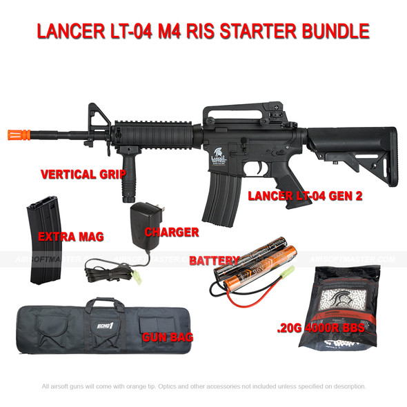 Lancer LT-04 M4 RIS Starter Bundle