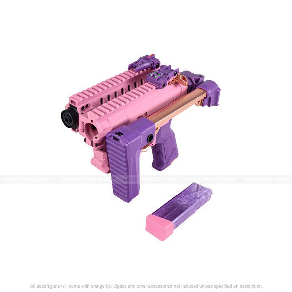 G&G FAR 9 Pink Folding Pistol Caliber Airsoft Rifle