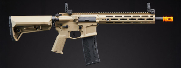 Lancer Tactical Gen 2 Hellion M-LOK 10" M4 AEG w/ Ambidextrous NSR Receiver & NSR Stock - Tan