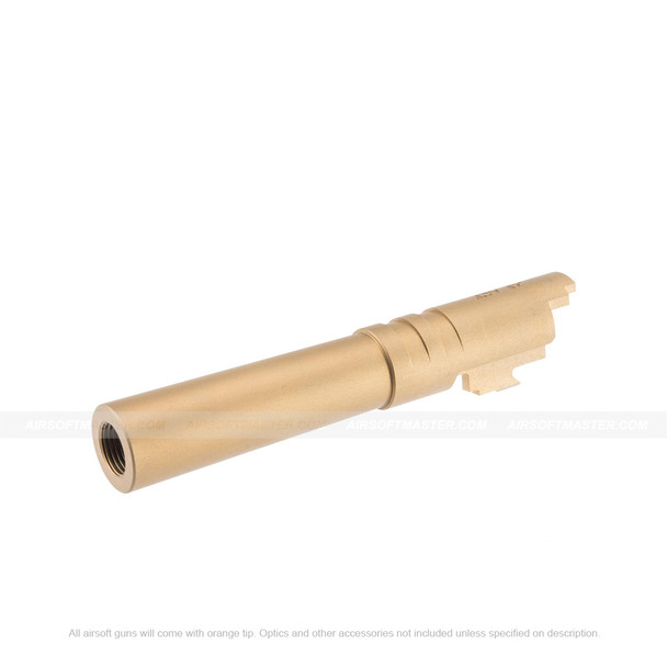 5KU Stainless Steel Threaded Outer Barrel for Hi-CAPA 4.3 Gas Blowback Airsoft Pistols