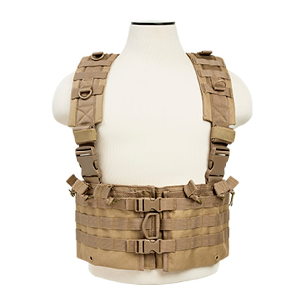 The NcStar CVARCR2922T AR Chest Rig Tan