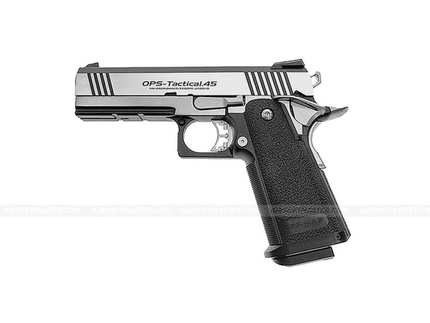 Hi-Capa 4.3 OPS Tactical GBB Pistol Silver