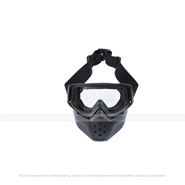 Lancer Tactical Face Mask w/ Clear Lens Eye Protection