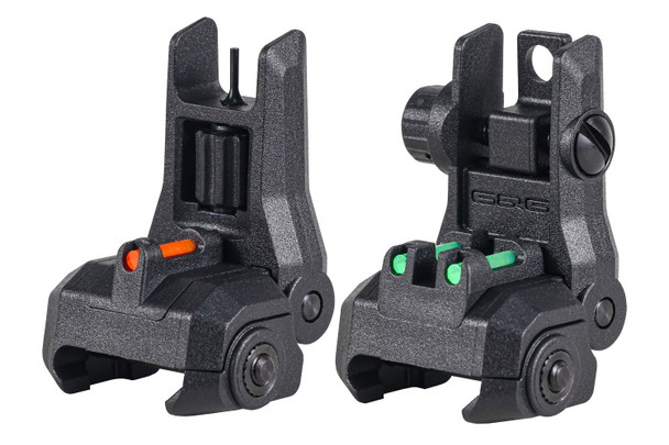 G&G Dual-Profile Fiber Optic Flip-Up Optics