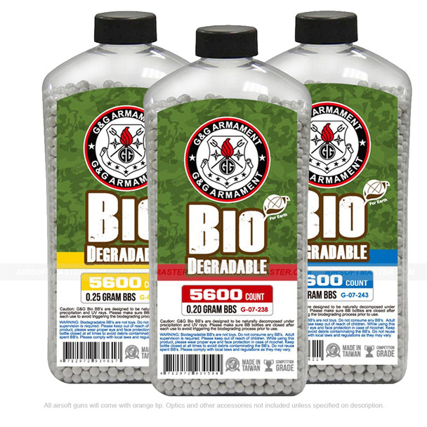 G&G Perfect Precision Plant-Based BBs 5600rd Bottle - White