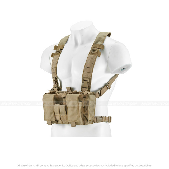Lancer Tactical Light Weight Chest Rig (Colors: Black, Tan, OD Green, Camo)