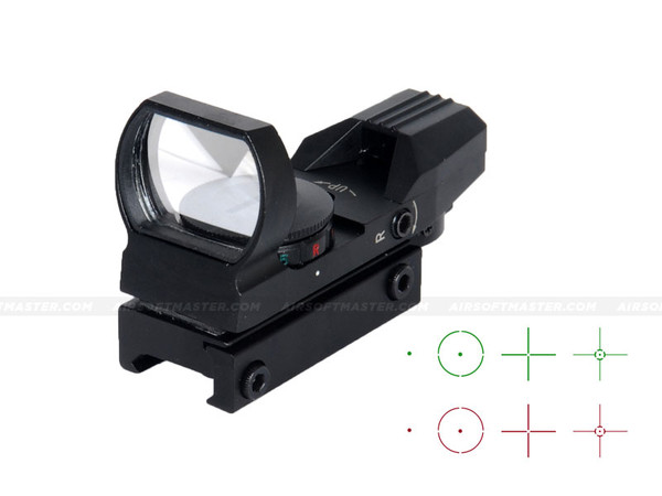 Lancer Tactical CA-401B Red Green Dot Reflex Sight w/ Multi