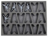 (Dark Eldar) 18 Dark Eldar Scourges Foam Tray (BFL-1.5)