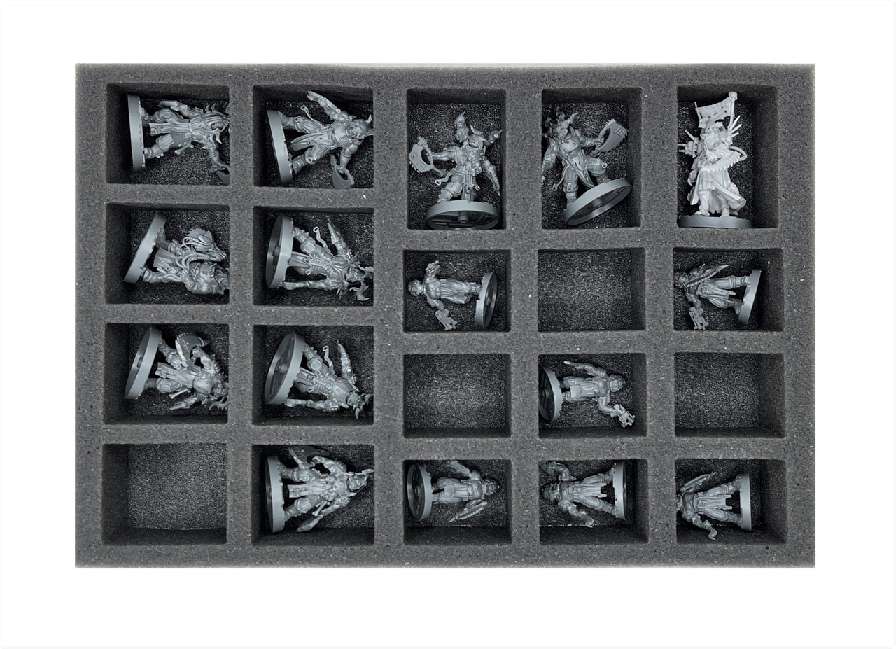 Freakiee Faces NermieeBags (コンプリート4体Set) Necromunda) Corpse Grinder Cult Gang Foam Tray (BFS-1.5) - Battle Foam