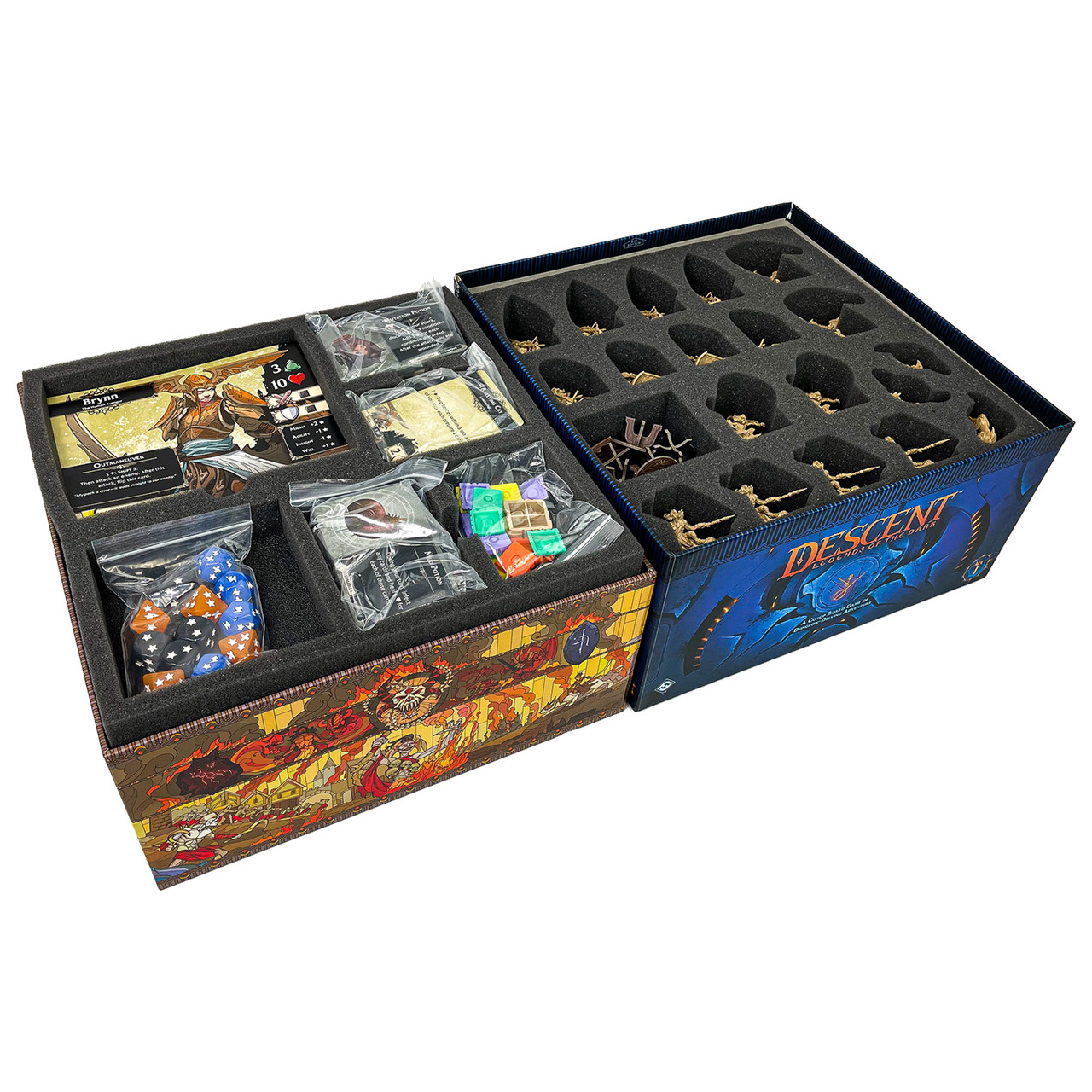 Descent: Legends of the Dark Board Game Box Foam Tray Kit - Battle