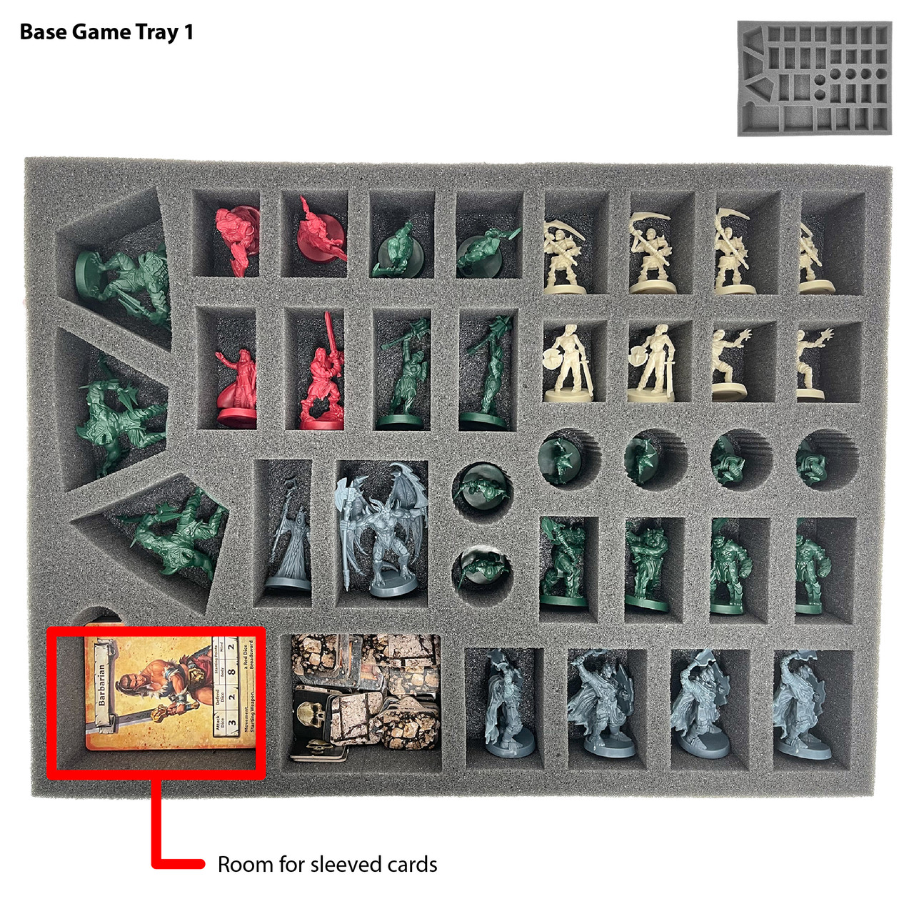 Feldherr foam set + card holders for Gloomhaven - board game box