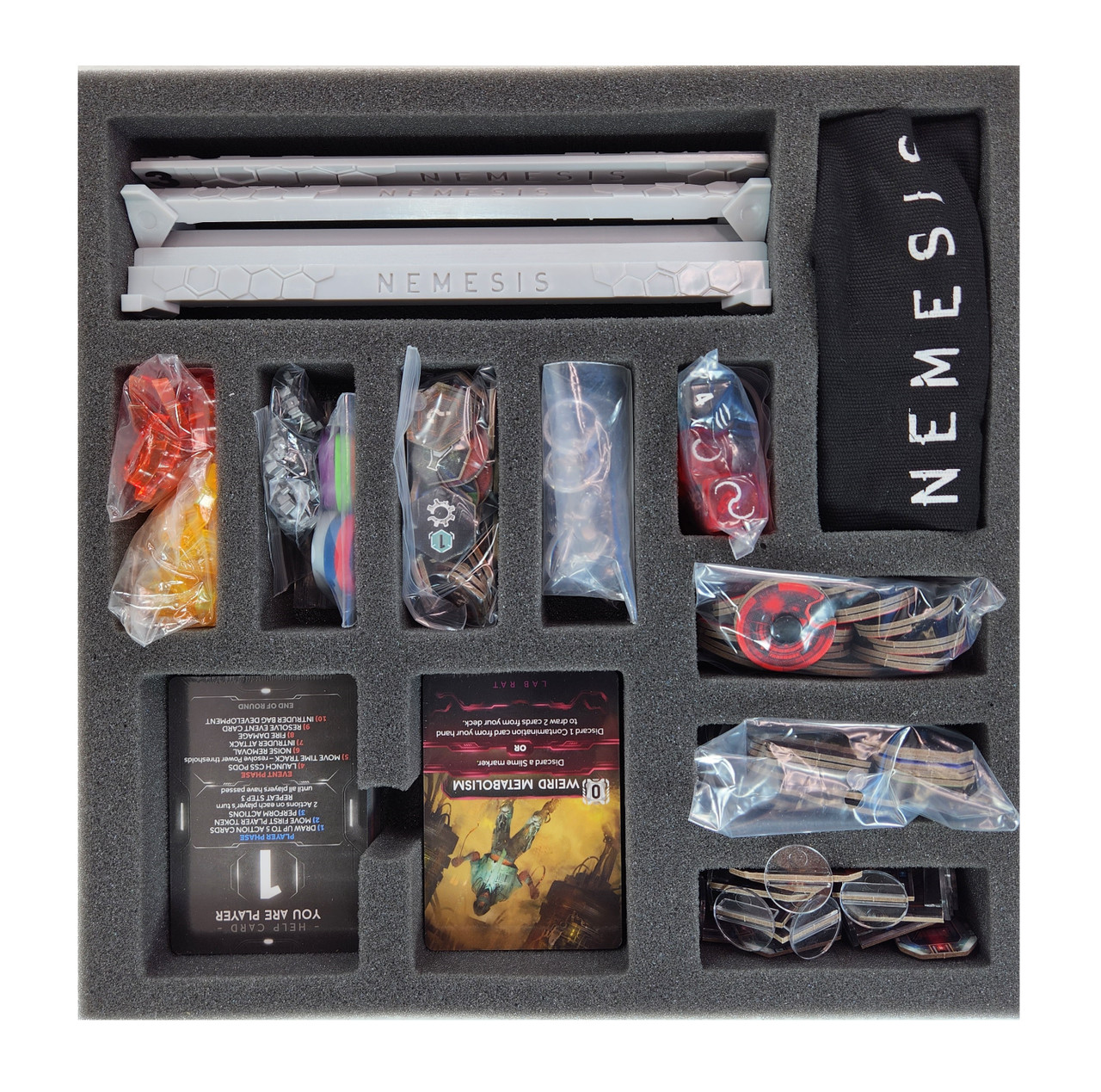 Nemesis Lockdown Core Game Box and Stretch Goals Foam Kit - Battle