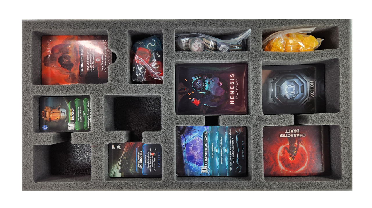 Battle Foam Medium Stacker Box with Nemesis Lockdown Core Game Box