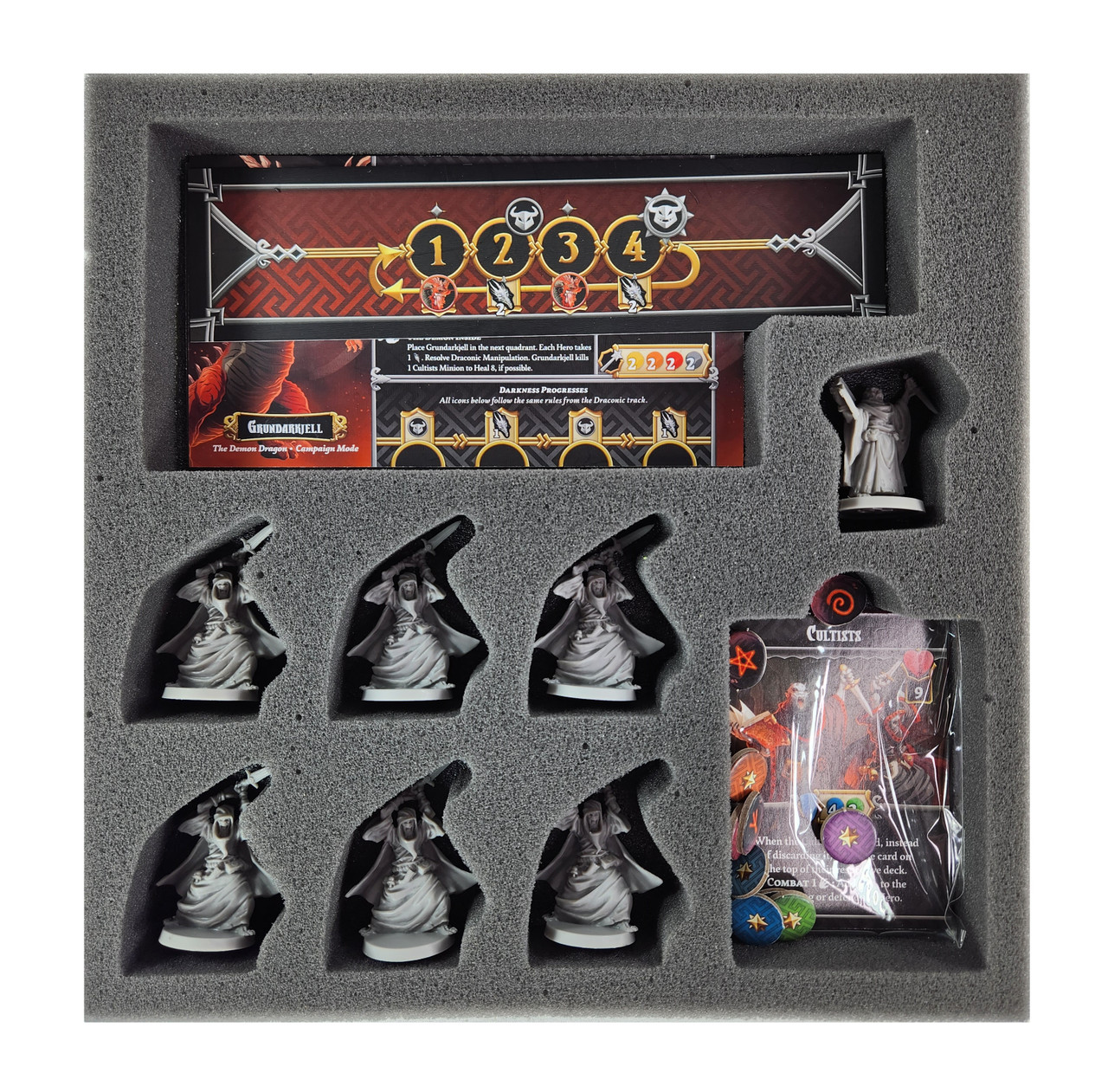 Massive Darkness 2: Demon Dragon Game Box Foam Tray Kit - Battle Foam