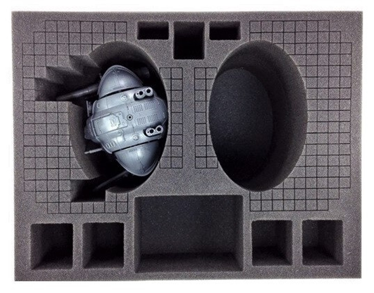 ENHANCE Miniature Figure Satchel - Carrying Case for 32 Minis + Custom Foam  Tray - Black