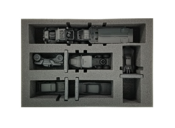 Gaslands 4 Medium Vehicle Modular Slots Foam Tray (BFS-2)