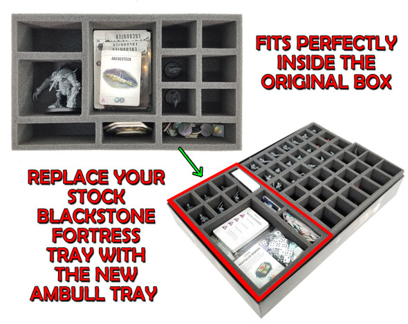 Warhammer Quest: Blackstone Fortress Dreaded Ambull Foam Tray for Core Box