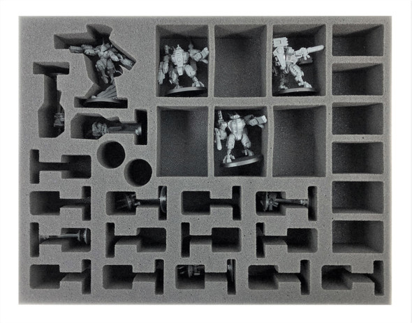 Miniature storage case w/foam, FOW, Warhammer, 40k, ACW, Historical, 25mm