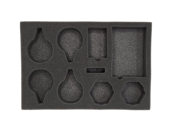 (Aeronautica Imperialis) Necrons Night Shroud Squadron Foam Tray with Unassembled Flight Stands (BFS-1)